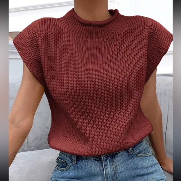 SHEIN Tops - Sweater Vest Blouse